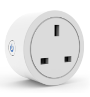 Tuya Zigbee 16A UK Smart Plug, Remote App Control, Alexa/Google Home, Timer Function, Compact, Fire Proof, Powerful, Zigbee 3.0 Hub Required, White